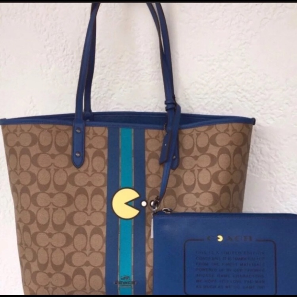 Authentic Coach Retro PAC-Man Tote